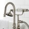 Kingston Brass CA7T8 3-3/8" Tub Wall Mount Clawfoot Tub Faucet with Hand Shower, Brushed Nickel CA7T8 - alternate 5